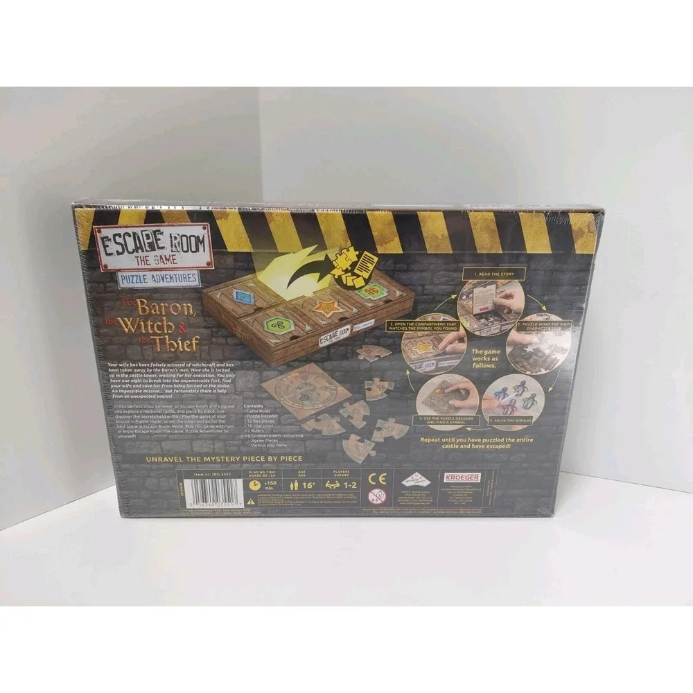 Escape Room The Game Puzzle Adventures: The Baron, The Witch and The Thief NEW